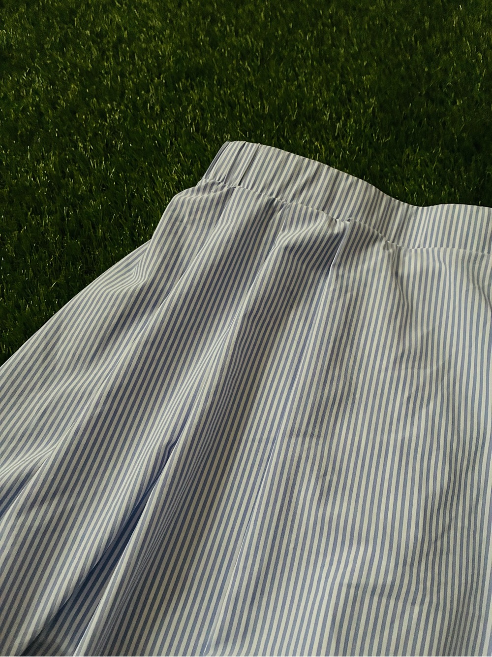 OYSHO Blue White Striped Tennis Skort – Built In Shorts – Size Medium - Picture 6 of 6